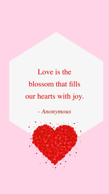 Free Valentines Day Romance Quote Template to Edit Online