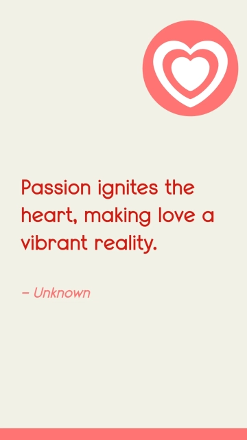Free Valentines Day Passion Quote Template to Edit Online