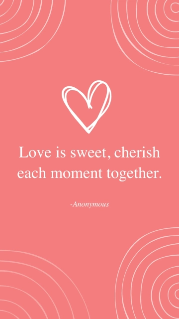 Free Valentines Day Sweetheart Quote Template to Edit Online