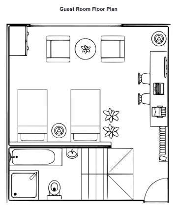 Free Guest Room Floor Plan to Edit Online