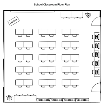 Free School Classroom Floor Plan to Edit Online