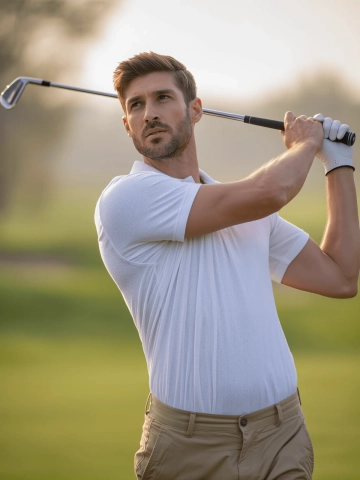 Free Golf Player Portrait to Edit Online