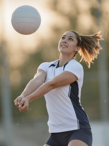 Free Female Volleyball Player Portrait to Edit Online