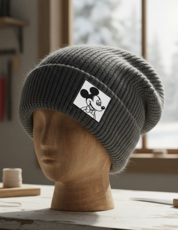 Free Slouchy Beanie Mockup Template to Edit Online