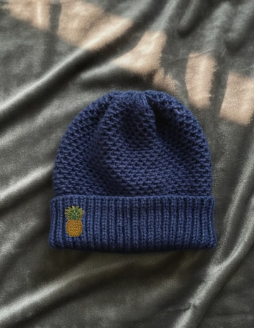 Free Modern Knit Beanie Mockup Template to Edit Online