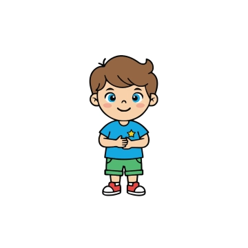 Free Cute Smiling Boy Vector to Edit Online