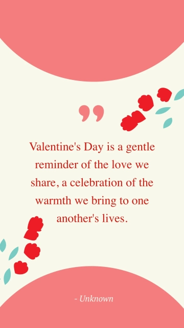 Free Valentines Day Tenderness Quote Template to Edit Online