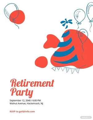 Retirement Party Flyer Template