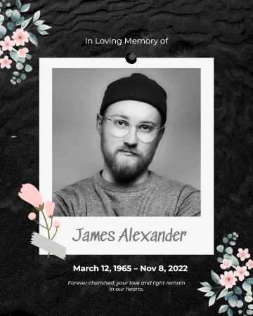 Free In loving Memory Social Media Polaroid Template to Edit Online