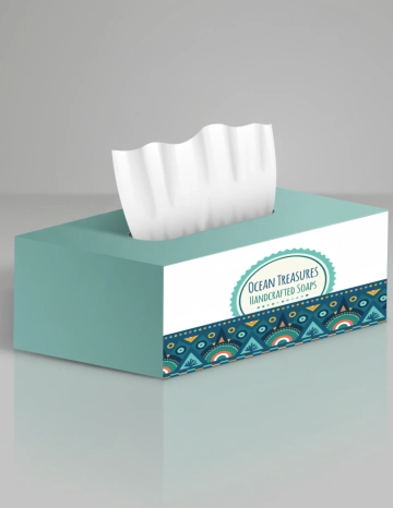 Free Colorful Tissue Box Mockup Template to Edit Online