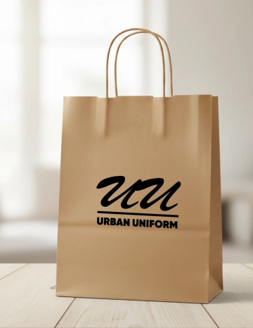 Free Brown Kraft Bag Mockup Template to Edit Online