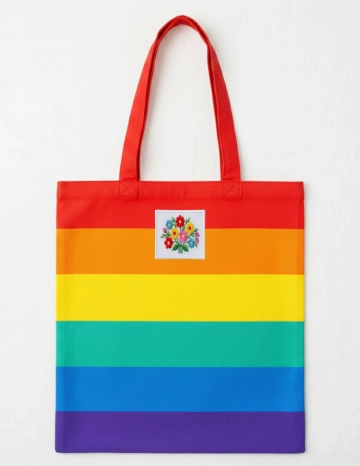 Free Colorful Tote Bag Mockup Template to Edit Online