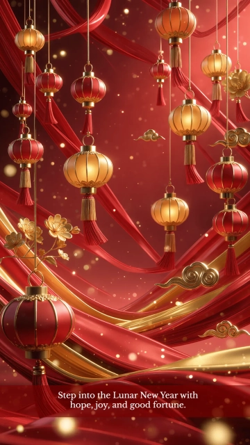 Free Chinese New Year Iphone Wallpaper Template to Edit Online
