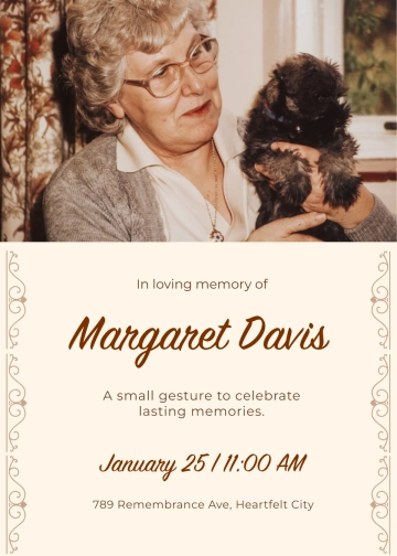 Free In Loving Memory Keepsake Template to Edit Online