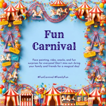 Free Fun Carnival Template to Edit Online