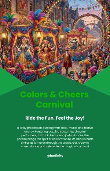 Free Illustrative Carnival Poster Template to Edit Online