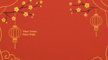 Free Chinese New Year YouTube Background Template to Edit Online