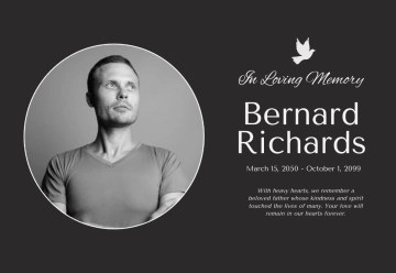 Free In loving Memory Remembrance Card Template to Edit Online