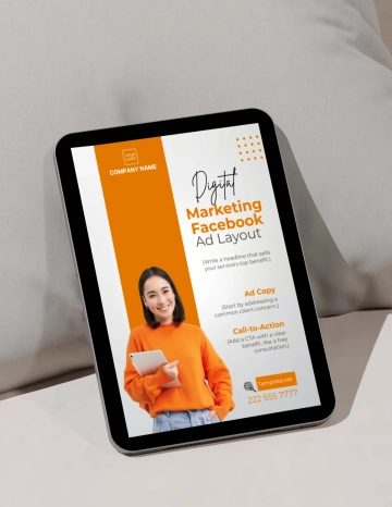 Free Tablet Device Mockup Template to Edit Online