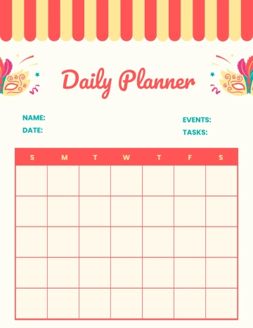 Free Carnival Planner Template to Edit Online