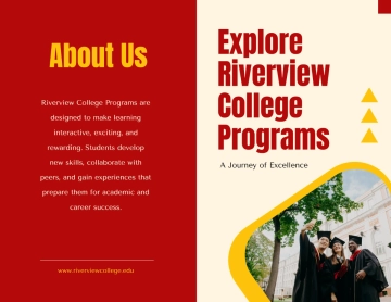 Free College Program Brochure Template to Edit Online