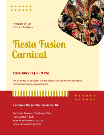 Free Elegant Carnival Flyer Template to Edit Online