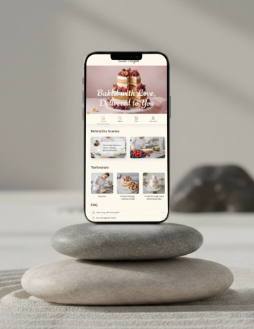 Free Simple iPhone Screen Mockup Template to Edit Online