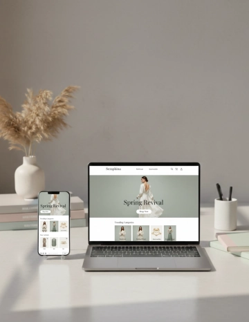 Free Minimalist Multi Device Design Mockup Template to Edit Online