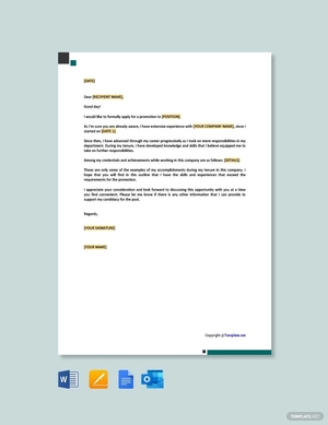 Promotion Application Letter