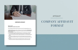 Company Affidavit Format Template Company Affidavit Format Template