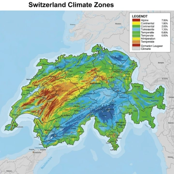 Free Switzerland Climate Map to Edit Online