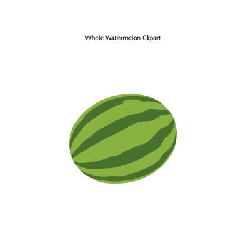 Free Whole Watermelon Vector Clipart (PNG, SVG) to Edit Online