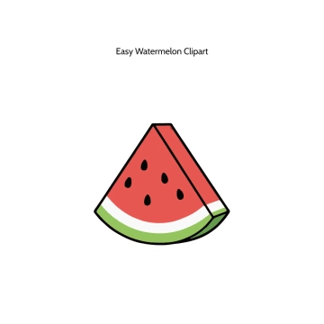 Free Easy Watermelon Vector Clipart (PNG, SVG) to Edit Online