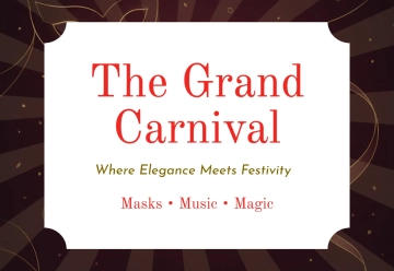Free Elegant Carnival Card Template to Edit Online