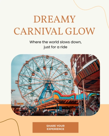 Free Aesthetic Carnival Instagram Post Template to Edit Online