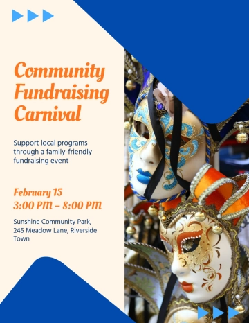 Free Fundraiser Carnival Flyer Template to Edit Online
