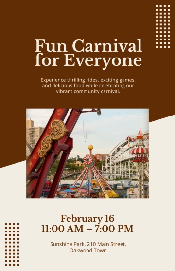 Free Fun Carnival Poster Template to Edit Online