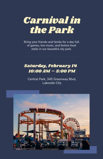 Free Carnival Park Poster Template to Edit Online