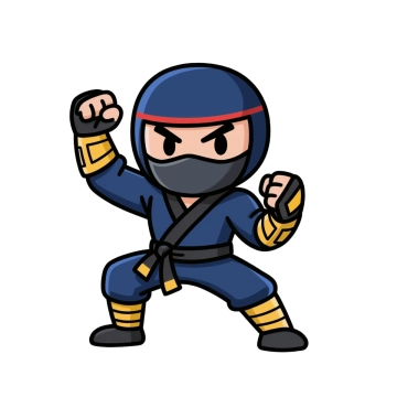 Free Ninja Mascot to Edit Online