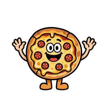 Free Pizza Mascot to Edit Online