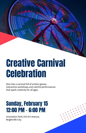 Free Creative Carnival Poster Template to Edit Online