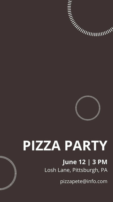 Free Pizza Party Snapchat Geofilter Template to Edit Online