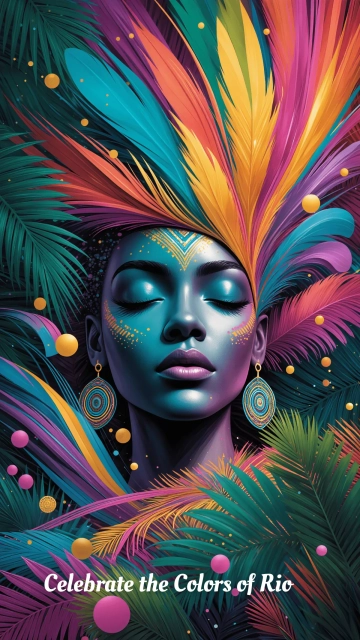 Free Rio Carnival Wallpaper Template to Edit Online