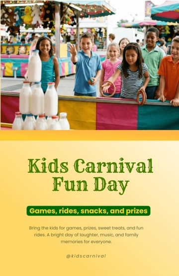 Free Kids Carnival Poster Template to Edit Online
