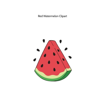 Free Red Watermelon Vector Clipart (PNG, SVG) to Edit Online