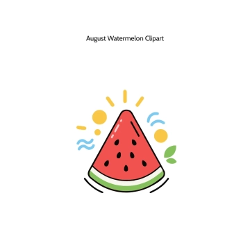 Free August Watermelon Vector Clipart (PNG, SVG) to Edit Online