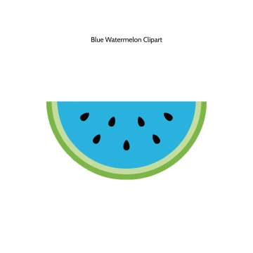 Free Blue Watermelon Vector Clipart (PNG, SVG) to Edit Online