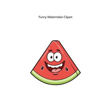 Free Funny Watermelon Vector Clipart (PNG, SVG) to Edit Online