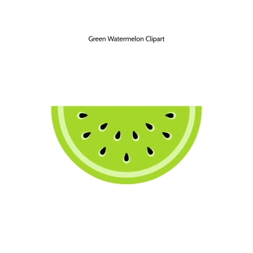Free Green Watermelon Vector Clipart (PNG, SVG) to Edit Online