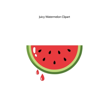 Free Juicy Watermelon Vector Clipart (PNG, SVG) to Edit Online
